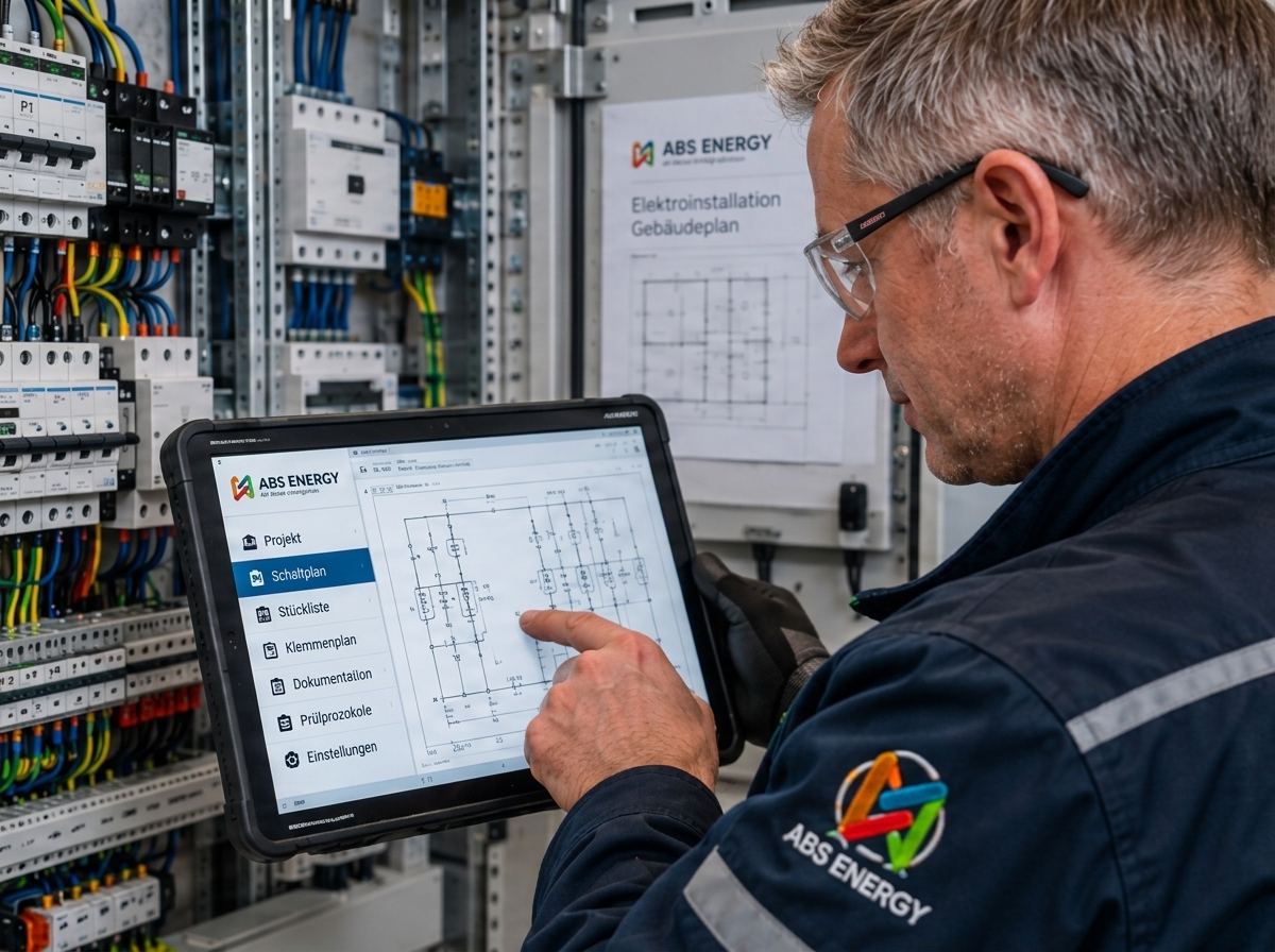 ABS ENERGY Techniker bei der Gebäudetechnik